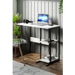 Ceramical Msr2 Metal Ayaklı Bilgisayar Çalışma Masası- Beyaz