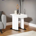 Ceramical ZG5 3'lü Zigon Sehpa - Beyaz