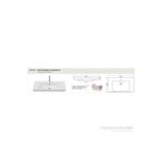 Cerastyle 85 cm Porto Etajerli Lavabo