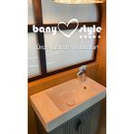 Cerastyle Sharp 60 x 30 Etajer Uyumlu Lavabo - Beyaz