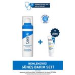 CeraVe Nemlendirici Güneş Bakım Seti: Hyalüronik Asit Serum 30ml & Nemlendirici Yüz Güneş Kremi SPF30 7x3ml