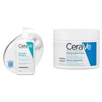 CeraVe Yağlı Ve Düzensiz Ciltler İçin Yüz Temizleme Jeli 236 Ml ve CeraVe Moisturising Cream - Nemlendirici Bakım Kremi 340gr