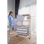 Ceraware Home S3 Premium 3 Katlı Çamaşırlık Made in Korea Tam Katlanır Tekerlekli Çamaşır Kurutmalık - Gri