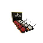 Çeray (10 Adet) Neon Mini Takoz Kırmızı-Beyaz 12V-24V