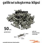 Çerçeve Askısı Çelik Tel Bağlama Klips Metal Sıkıstırma Aparatı B