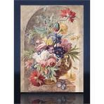 Çerçevelet Vazodaki Çiçekler 50x70 cm Kanvas Tablo