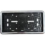 Çerçeveli Dikdörtgen Plakalık Plaka Altlığı Krom Nikelajlı 32X17cm 1 Adet