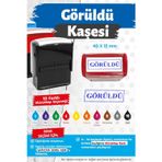 Çerçeveli Görüldü Kaşesi 10 Renk Mürekkep Seçeneği -T1433