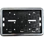 Çerçeveli Motorsiklet Plakalık Plaka Altlığı Krom Nikelajlı 26X17CM 1 Adet - Renkli