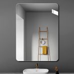 Çerçevesiz Banyo Aynası Pürüzsüz Kenarları Olan Büyük Duvar Aynası Dikey veya Yatay kurulum Makyaj ve Tıraş için Yüksek Yansıma Cam Ayna (30x60 cm/11,8x23,6 inç)