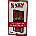 Çerçici 5 Adet Lokma Anahtar Tornavida 6/7/8/10/13/mm Metal Altıgen