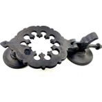 Çerçici Antika Tarz Dekoratif Pirinç Osmanlı Kapı Tokmağı, Taktak - 265X75MM, Oksit
