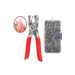 ÇERÇİCİ Metal 200 Pcs Çıtçıt Ve Pense Seti Makinesi Bebek Elbise Çıtçıt Montaj Seti