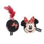 CERDÁ LIFE'S LITTLE MOMENTS - Fan Evcil Hayvanları için - Kediler için iki parçalı plastik oyuncak | Oyuncak plastikten üretilmiştir, kırılmaz ve Minnie ana karakteri ile çok eğlenceli - Resmi lisanslı Disney