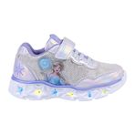 CERDÁ LIFE'S LITTLE MOMENTS Üniseks Dondurulmuş II Buz Kraliçesi Çocuk Ayakkabısı Kız Işık | Led Ayakkabı Çocuk Resmi Disney Lisanslı Badminton Ayakkabı, Gümüş, 32 AB