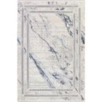 Ceremony Home Saçaklı Modern Gri Oturma Odası Halısı ve Salon Halısı, Halı - 200 x 290 cm - Gri - Mavi