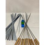 Ceren Mangal 22'li Mangal Şiş Set 10'lu Adana Şiş + 10'lu Saplı Şiş + Maşa ve Jel