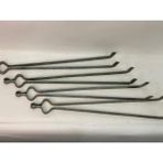 Ceren Mangal 4'lü Mangal Köz Tutma Saplı Maşa 46 cm