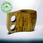 Ceren Wooden Doğal Kestane Ağacı Kuksa Bardak Naturel Handmade El Yapımı Kupa - Ağaç desenli
