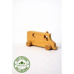 Ceren Wooden El Yapımı Doğal Ahşap Oyuncak Ambulans | Boyanabilir Eğitici Oyuncak