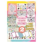 Ceres Sanrio Sticker Set 2 Hello Kitty Kuromi Melody Planlayıcı Journal Telefon Etiket Bloknot