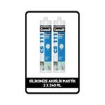 Ceresit CS 111 Silikonize Akrilik Mastik 2 x 240 ML Beyaz