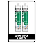 Ceresit Cs 25 Şeffaf Silikon, 280ml X 2 Adet