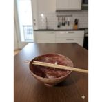 Ceresshop El Yapımı Noodle Kasesi – Özel Tasarım Seramik (CHOPSTİK DAHİL) - 1 Adet