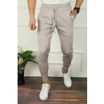 çerme Erkek Gri Scuba Kumaş Slimfit Jogger Outdoor Eşofman Altı
