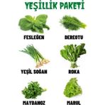 Çermik Fidancılık Yeşillik Tohum Paketi Fesleğen, Dereotu, Soğan, Roka, Maydanoz, Marul 60 gr - 1 Adet