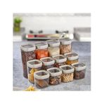 Ceronni Bonny Erzak Saklama Kabı 12LI Set 1,8 Lt 1 Lt 600 ml Bej