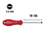 Cerpa-Norm Cer-pa Norm X-plus Tornavida Mıknatıslı Düz Uçlu 5.0 - 10 Cm. Kırmızı