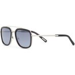Cerruti 1881 Cr 80027 C3 Silver Dikdörtgen Erkek Güneş Gözlüğü - Gümüş - Siyah