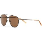 Cerruti 1881 Cr 80031 C3 Siyah Pilot Erkek Güneş Gözlüğü - Siyah - Sarı