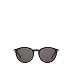 Cerruti 1881 CR 80048 C1 Oval Siyah Altın Rengi Asetat Erkek Güneş Gözlüğü