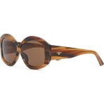 Cerruti 1881 Cr 80059 C2 Havana Geometrik Kadın Güneş Gözlüğü - Kahve