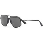 Cerruti 1881 Cr 80066 C4 Siyah Geometrik Erkek Güneş Gözlüğü - Mat Siyah