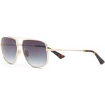 Cerruti 1881 Cr 80067 C2 Gold Geometrik Erkek Güneş Gözlüğü - Altın