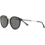 Cerruti 1881 Cr 80083 C3 Siyah Oval Erkek Güneş Gözlüğü - Siyah - Altın