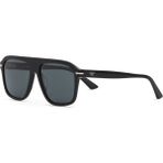 Cerruti 1881 Cr 80089 C1 Siyah Dikdörtgen Erkek Güneş Gözlüğü - Siyah - Gümüş