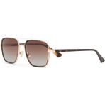 Cerruti 1881 Cr 80090 C2 Havana Dikdörtgen Erkek Güneş Gözlüğü - Altın - Kahverengi