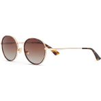 Cerruti 1881 Cr 80093 C2 Gold Oval Erkek Güneş Gözlüğü - Altın - Kahverengi