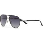 Cerruti 1881 Cr 80099 C1 Siyah Pilot Erkek Güneş Gözlüğü - Gümüş - Siyah