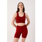 cervus Essential Spor Şort Yüksek Bel Esnek Şekillendirici ve Toparlayıcı Seamless Tayt Kısa Şort