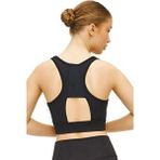 Cervus Kadın Spor Büstiyer Siyah Desenli Hafif Destekli Yazlık Moda ve Günlük Kombin - XL