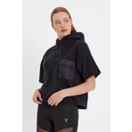 cervus Polar Kısa Kollu Kapüşonlu Kadın Sweatshirt