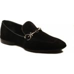 Cesare Paciotti 51341CA Siyah Süet Deri Loafer Erkek Ayakkabı