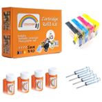 Cescesor Brother LC37, LC57 Muadil Kartuş Dolum Seti - 4 Renk - Renkli