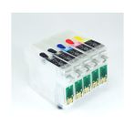 Cescesor Epson T0711HX2-T1004 Muadil Kolay Dolan Kartuş - 5 Renk - Renkli