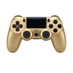 Çeşithane Doubleshock 4 Kablosuz Oyun Kolu – PS4 / PC/Android Uyumlu, Bluetooth Gamepad, Titreşimli, Touchpad & Gyro Sensörlü Kontrolcü (Altın)
